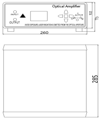 光纤拉曼放大器尺寸图4 光纤拉曼放大器尺寸图4
