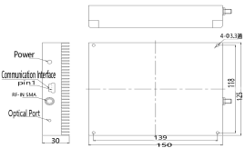 光纤拉曼放大器尺寸图1