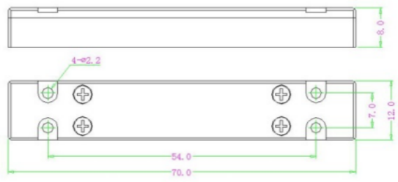 C3: 70x12x8尺寸图