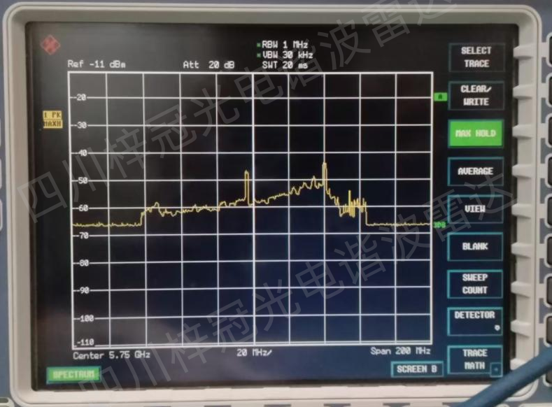 同步监控频谱仪接收信号