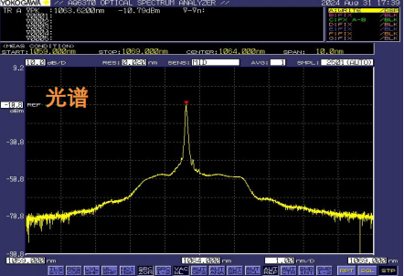 1064nm纳秒激光器光谱图 1064nm纳秒激光器光谱图
